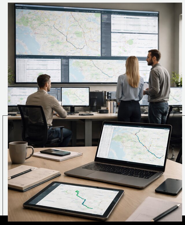 Трекинг грузов и Fleet Management, мониторинг автопарка в Новосибирске